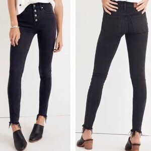 Madewell 9" High Rise Button Fly Skinny Jeans